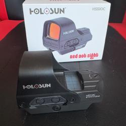 Point rouge Holosun HS510c  solaire et montage QD Picatinny