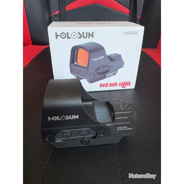Point rouge Holosun HS510c  solaire et montage QD Picatinny