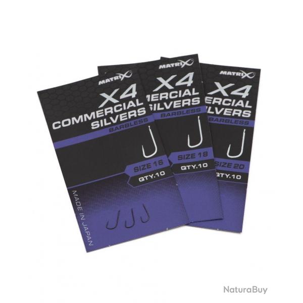 MATRIX HAMEON X4 COMMERCIAL SILVERS SPADE BARBLESS MATRIX 16
