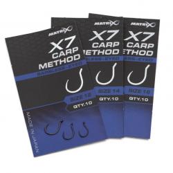 MATRIX HAMEÇON X7 CARP METHOD EYED BARBLESS MATRIX 16
