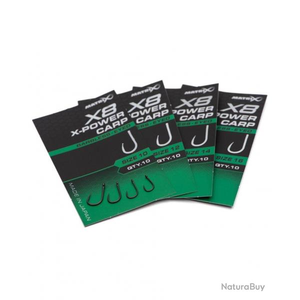 MATRIX HAMEON X8 X-POWER CARP EYED BARBLESS MATRIX 10