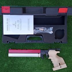 PISTOLET TIR OLYMPIQUE PCP ARCEA-SNOWPEAK PP20  4,5 mm 7,5 Joul. CAMEL-RAIL ROUGE (Gaucher)