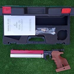 PISTOLET TIR OLYMPIQUE PCP ARCEA-SNOWPEAK PP20  4,5 mm 7,5 Joul. RAIL ROUGE ( Gaucher )
