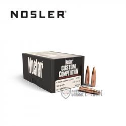 100 Ogives NOSLER Cal 6.5mm 123 Gr Hpbt