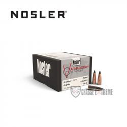 100 Ogives NOSLER Cal 22 53 Gr Tipped Fb
