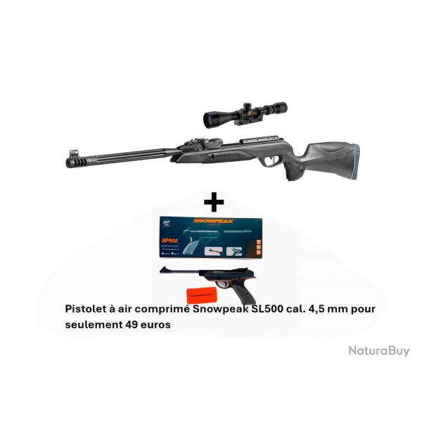 PACK COMBIN ! Carabine + Lunette Speedster IGT 10X GEN2i 4,5 mm + Pistolet SNOWPEAK SP500 C. 4,5 mm