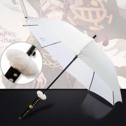 PARAPLUIE STYLE KATANA MOTIF ONE PIECE TRAFALGAR LAW BLANC