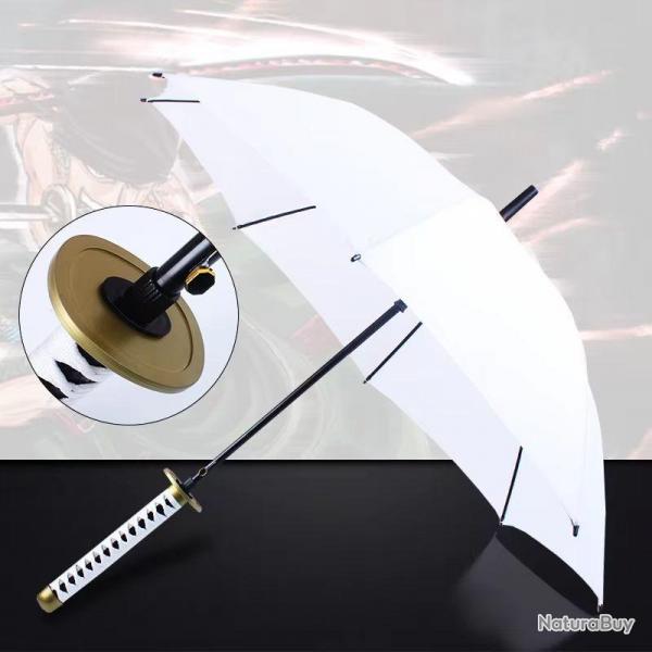 PARAPLUIE STYLE KATANA MOTIF ONE PIECE WADO ICHIMONJI BLANC