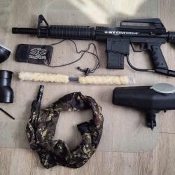 Pack lanceur paintball et équipements
