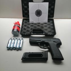 Pack pistolet CO2 Gamo PX-107 - Cal. 4,5 mm "neuf "model expo"