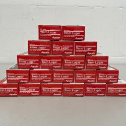 !! NEUF !! CARTOUCHE AGUILA CALIBRE 9x19 FMJ 124gr par 1000