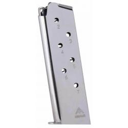 Chargeur Colt 45 1911 MecGar 7 coups nickelé