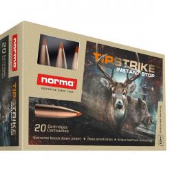 Munitions NORMA 7X65R 10.4G/160GR TIPSTRIKE x2 boites