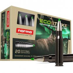 Munitions NORMA 8X57 JS 10.4G/160GR ECOSTRIKE SILENCER SANS PLOMB x2 boites