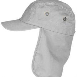 Casquette Protege Nuque Grise en Coton Saharienne Nedeyv Taille unique Gris