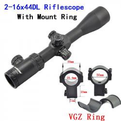 Visionking-Lunette de chasse à grande vue, -**2-16x44 11mm High rings