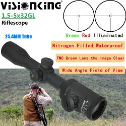 Visionking-Lunette de chasse à grande vue, -**1.5-5x32 Sight