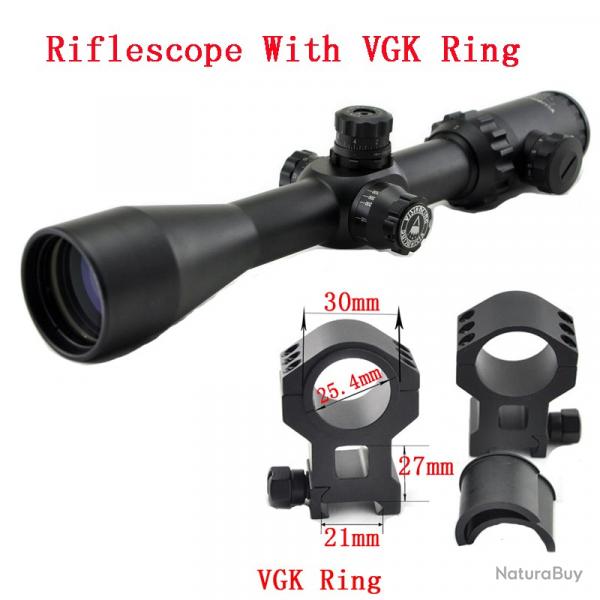 Visionking-Lunette de chasse  grande vue, -**2-16x44 21mm High Ring