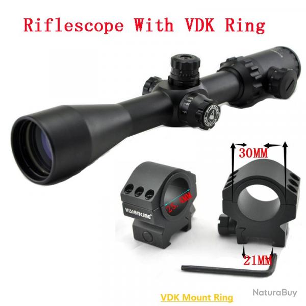 Visionking-Lunette de chasse  grande vue, -**2-16x44 21mm Low Ring