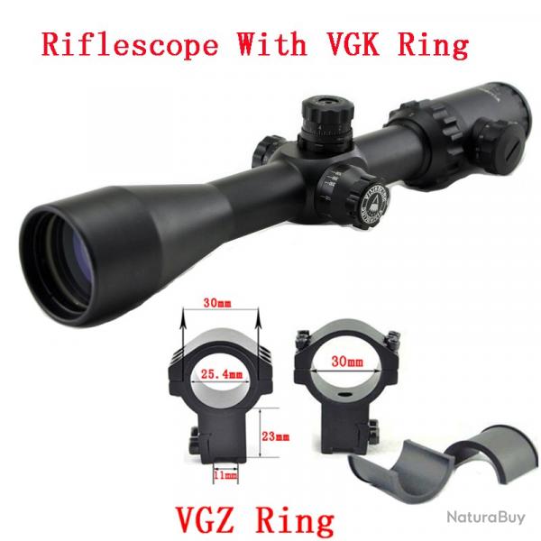 Visionking-Lunette de chasse  grande vue, -**2-16x44 11mm High Ring