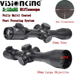 Visionking-Lunette de chasse à grande vue,tube de 34mm -** 3-18x50 Sight