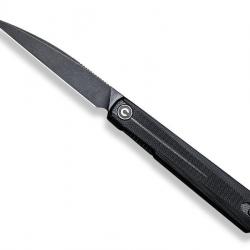 COUTEAU CIVIVI CLAVI G10 NOIR BLACKWASH