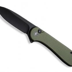 COUTEAU CIVIVI BUTTON LOCK ELEMENTUM II G10 VERT BLACKWASH