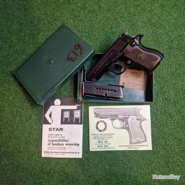 Pistolet STAR DKL Starfire Cal. .380ACP avec Bote d'Origine et Chargeur Supplmentaire