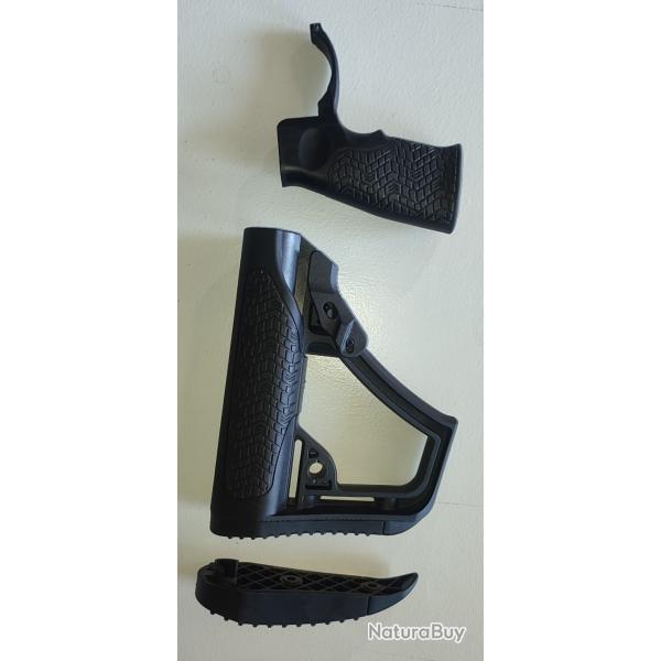Crosse, poigne pistolet, poigne avant Daniel Defense