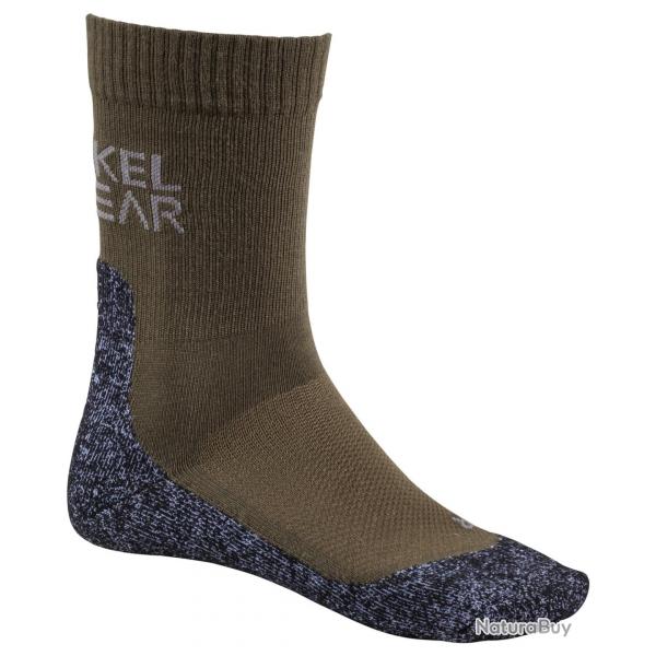 Chaussettes Merino short (Couleur: Vert / Gris, Taille: 46/48)