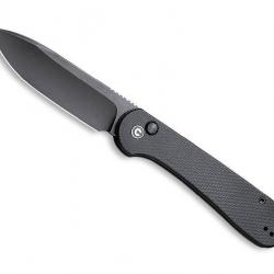 COUTEAU CIVIVI BUTTON LOCK ELEMENTUM G10 NOIR