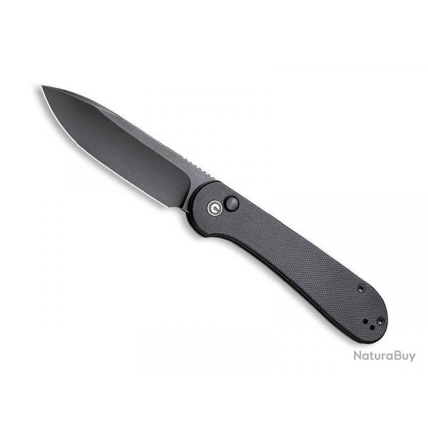 COUTEAU CIVIVI BUTTON LOCK ELEMENTUM G10 NOIR