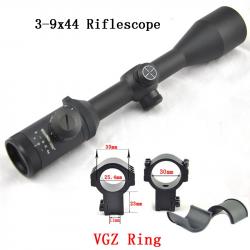 Visionking-Lunette de chasse à grande vue  3-9x44, FMC, Mil-dot -**11mm High Ring