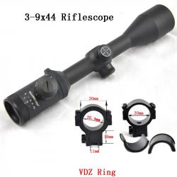 Visionking-Lunette de chasse à grande vue  3-9x44, FMC, Mil-dot -**11mm Low Ring