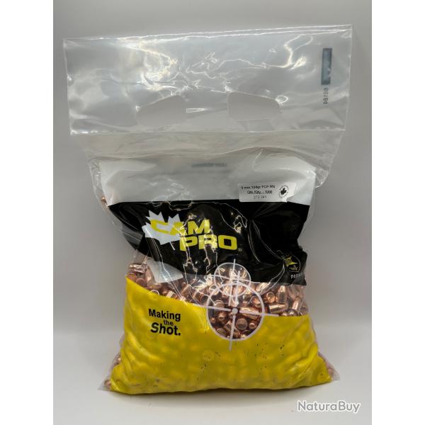 CamPro - 500 Projectiles Plomb Cuivres FCP 40 TC 180gr Diam .400 - 40FCP180TC