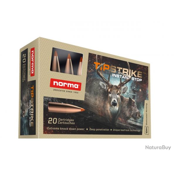 Munitions NORMA 8X57 JRS 11.7G/180GR TIPSTRIKE x2 boites