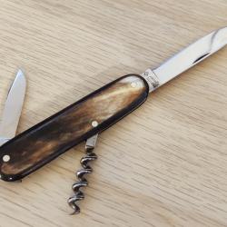 Victorinox Couteau Suisse 248k Gourmet Inoxyd Armée Suisse 1943-1951 Corne rare collector