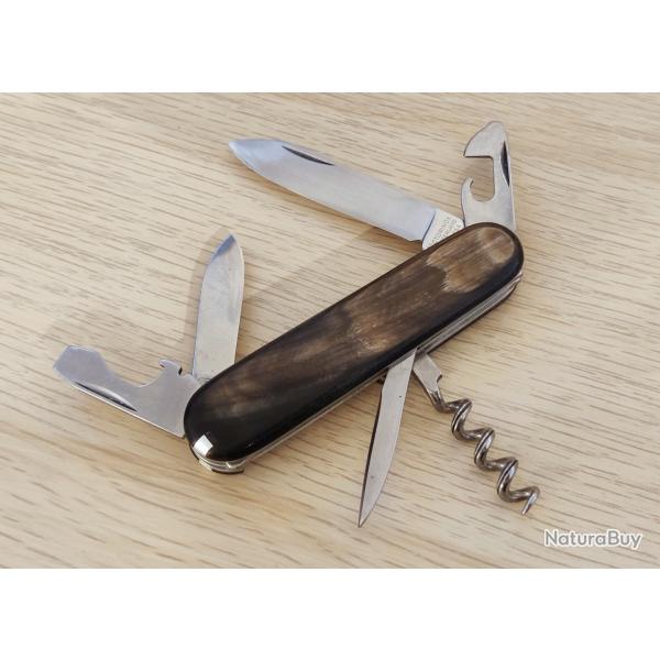Victorinox Couteau Suisse Tourist Model 234k Plaquettes Corne 1976-1978 rare collector