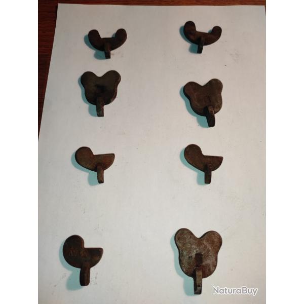 Lot de 8 ancien chien de fusil  carabine fusil revolver lot no2