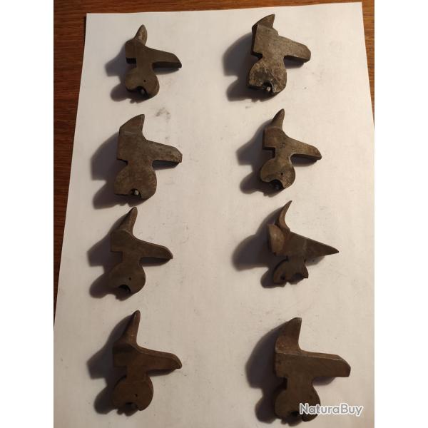 Lot de 8 ancien chien de fusil  carabine fusil revolver lot no4
