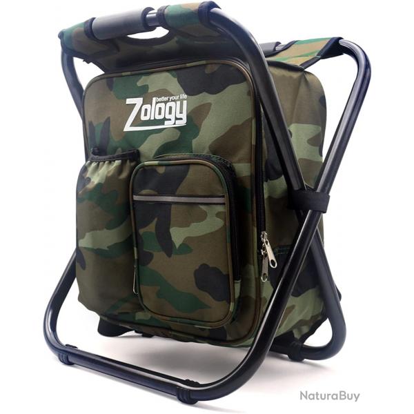 Paniers Siges Pliant Sac  Dos Portable avec Refroidisseur Isol
