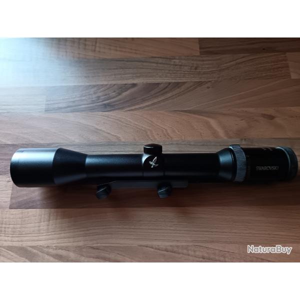 Lunette Swarovski habicht 1,5-6x42  rail avec montage blaser