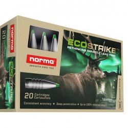 Munitions NORMA 8X57 JS 10.4G/160GR ECOSTRIKE SANS PLOMB x2 boites