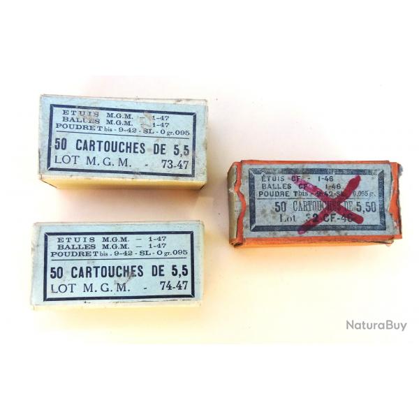 Cartouches militaires 22 LR