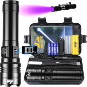 Lampe Torche LED Ultra Puissante 7000 Lumens, Haute Luminosité