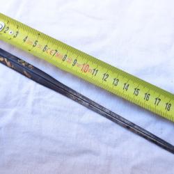 J 243) lot rarissime grand et beau wari kogai = pour katana agrémenté d'or = 21,7 cents - a voir