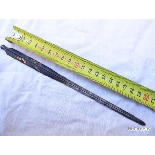 J 243) lot rarissime grand et beau wari kogai = pour katana agrment d'or = 21,7 cents - a voir