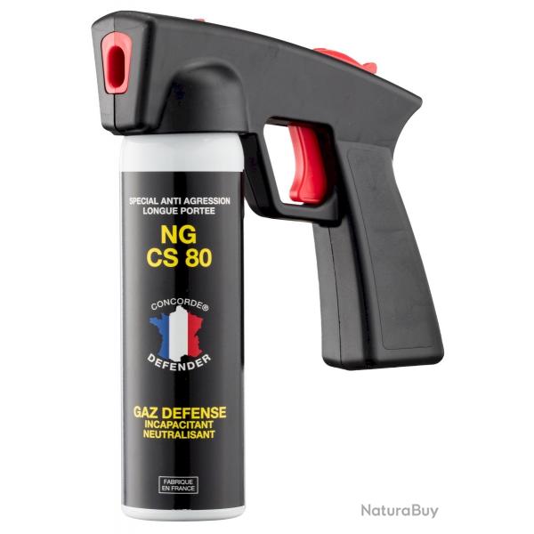opdef! Arosol gaz CONCORDE DEFENDER cs80 100ml avec poigne new gnration