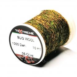 laine montage mouche BUG WOOL TEXTREME olive