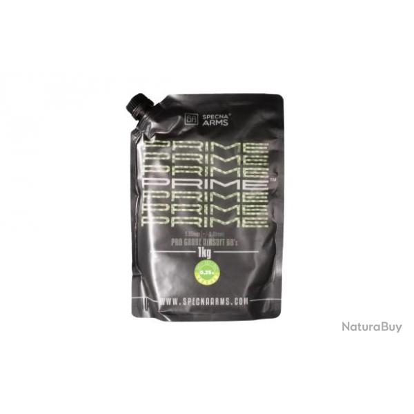 BILLES BIO 0.25G PRIME TRACANTE VERTE EN SACHET 1KG "SPECNA ARMS"